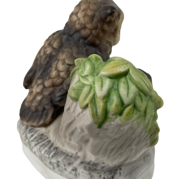 Homeco Owl w/Owlets Vintage Porcelain Figurine - Picture 5 of 10